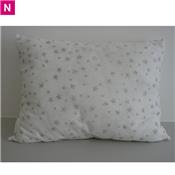 Coussin étoiles argent