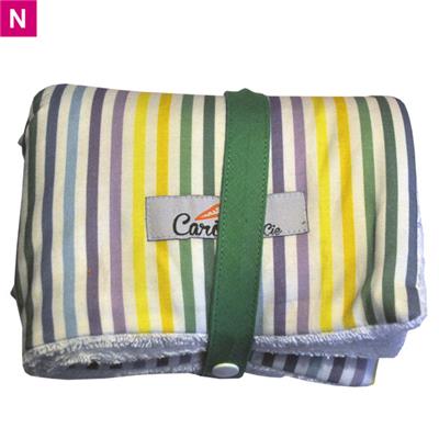 Couverture "Nomade" Rayures de plage - PRIX EN BAISSE