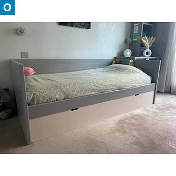 Lit banquette 90 x 200 avec tiroir lit 