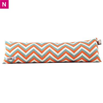 Coussin long Motif chevrons orange