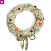 Couronne fleurie dorée