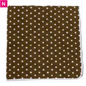 Plaid kaki étoilé double face - PRIX EN BAISSE