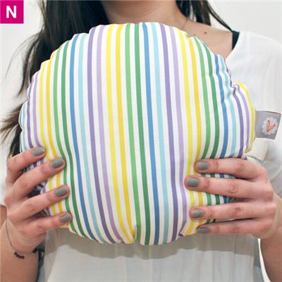 Coussin rond Rayures de plage