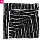 Plaid noir étoilé - PRIX EN BAISSE