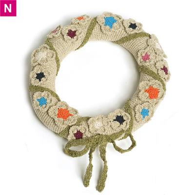 Couronne fleurie dorée