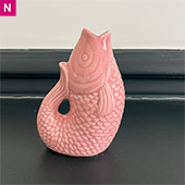 Petit vase poisson rose