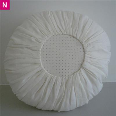 Coussin boule lin blanc GM - PRIX EN BAISSE