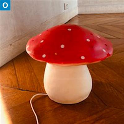 Lampe champignon rouge