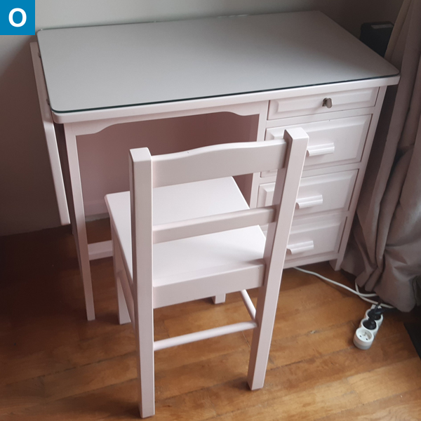 Bureau Petit Ministre rose 