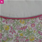 Coussin baguette coton fleuri - PRIX EN BAISSE
