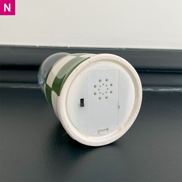 Petite lampe carreaux verts